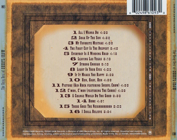 Sheryl Crow - The Very Best Of Sheryl Crow (CD, Comp) - Image 2
