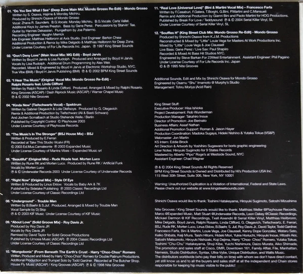 Shinichi Osawa / Mondo Grosso - Mix The Vibe - Street King (CD, Mixed) - Image 5