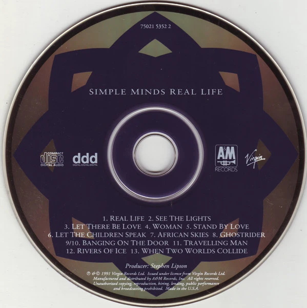 Simple Minds - Real Life (CD, Album) - Image 3