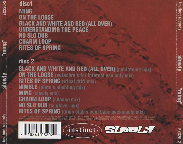 Slowly - Ming (CD, Album + CD, Comp) - Image 2