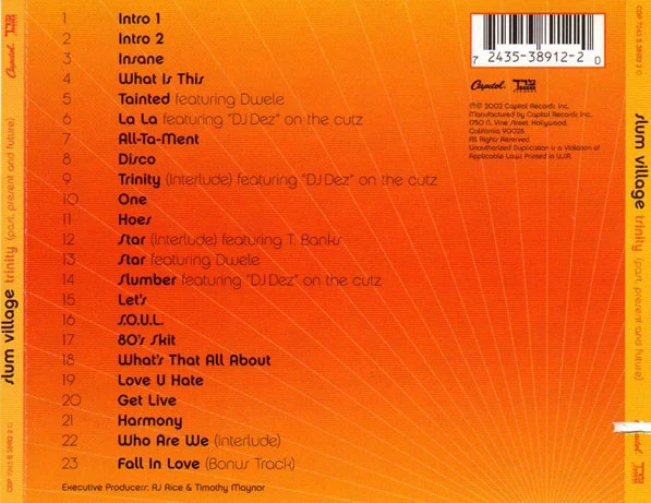 Slum Village - Trinity (Past, Present And Future) (CD, Album, Cle) - Image 3