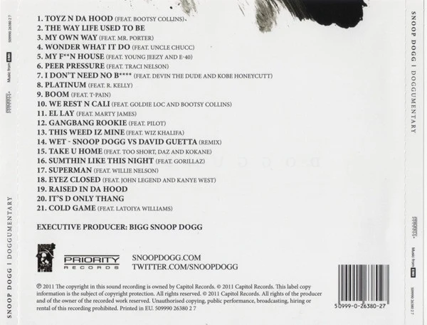 Snoop Dogg - Doggumentary (CD, Album) - Image 2