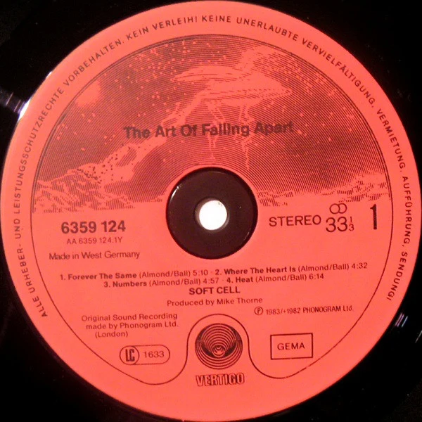 Soft Cell - The Art Of Falling Apart (LP, Album) - Image 3