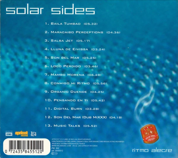 Solar Sides - Ritmo Alegre (CD, Album) - Image 2