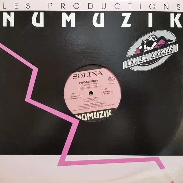 Solina - I Wanna Know (12", Maxi) - Image 3