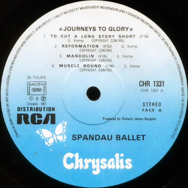 Spandau Ballet - Journeys To Glory (LP, Album, Tex) - Image 5