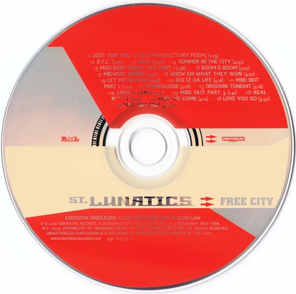 St. Lunatics - Free City (CD, Album) - Image 4