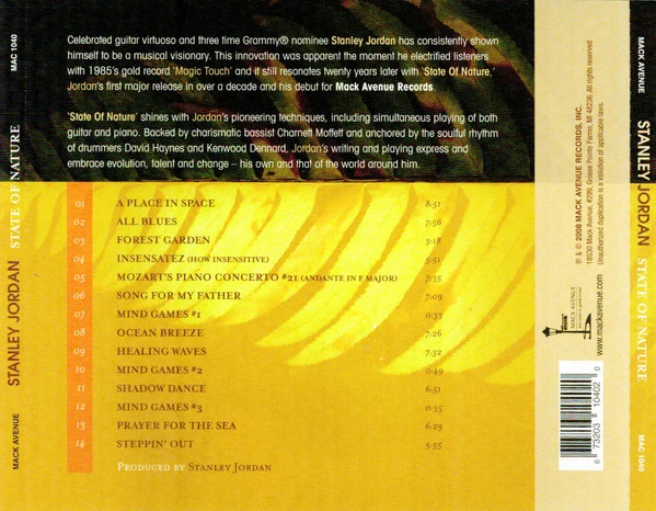Stanley Jordan - State Of Nature (CD, Album) - Image 2