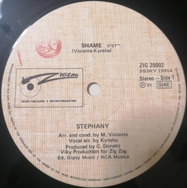 Stephany - Shame (12") - Image 3