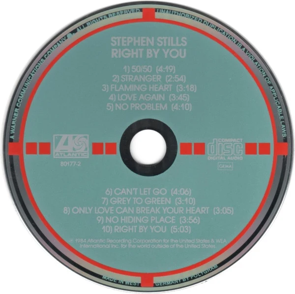 Stephen Stills - Right By You (CD, Album, Tar) - Image 3
