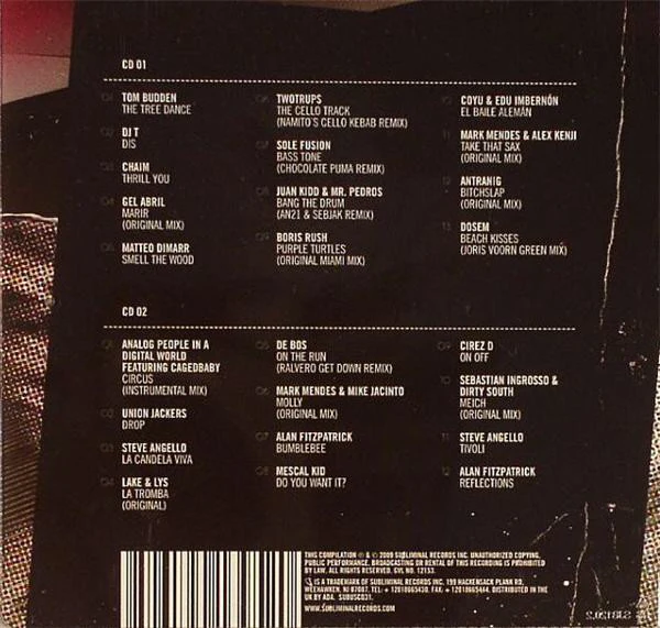 Steve Angello - Subliminal Sessions Winter 2009 (2xCD, Comp, Mixed) - Image 2