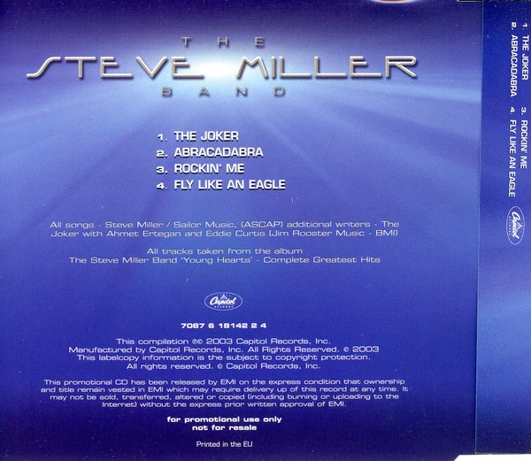 Steve Miller Band - Sampler (CD, Comp, Promo, Smplr) - Image 2