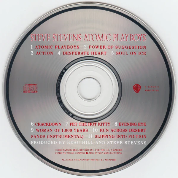 Steve Stevens - Atomic Playboys (CD, Album) - Image 4