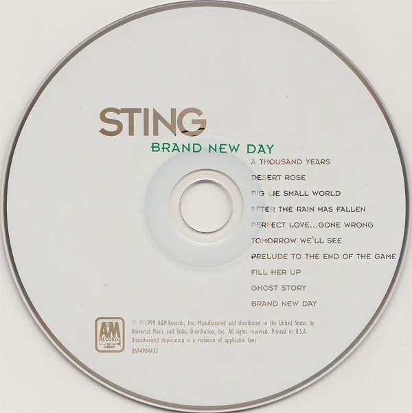Sting - Brand New Day (CD, Album) - Image 3
