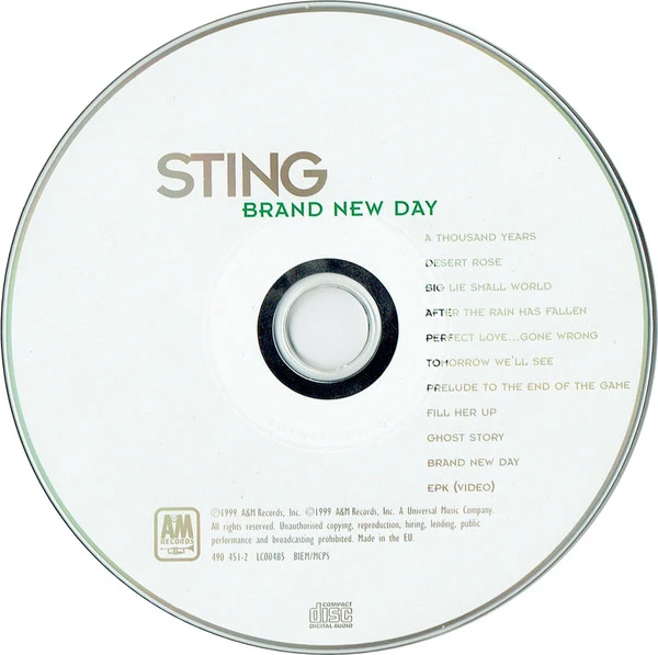 Sting - Brand New Day (CD, Album, Enh, RE) - Image 3