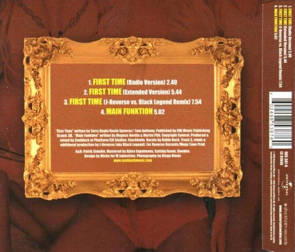 Sunblock (2) Feat. Robin Beck - First Time (CD, Maxi) - Image 2