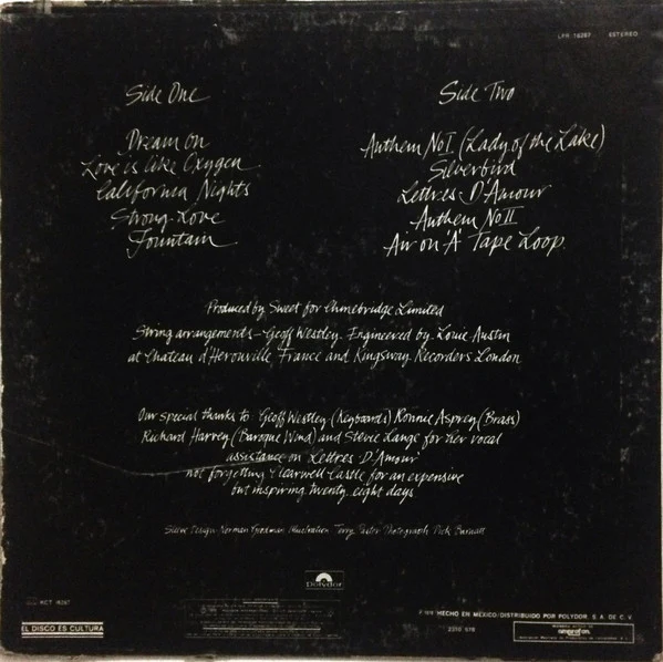 Sweet* - Level Headed (LP, Album) - Image 2