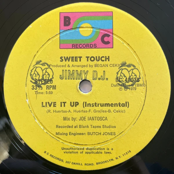 Sweet Touch - Live It Up (12") - Image 2