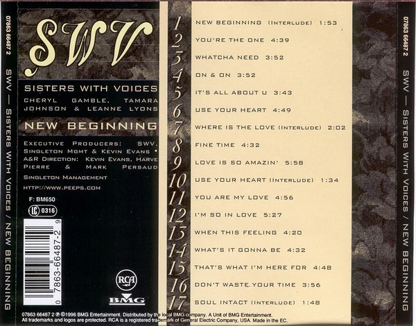 SWV - New Beginning (CD, Album) - Image 2