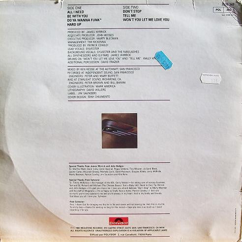 Sylvester - All I Need (LP, Album) - Image 2