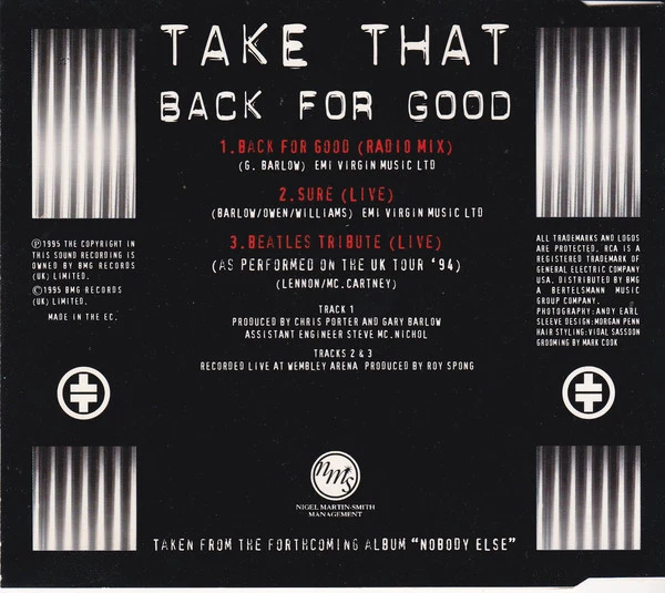 Take That - Back For Good (CD, Single) - Image 2