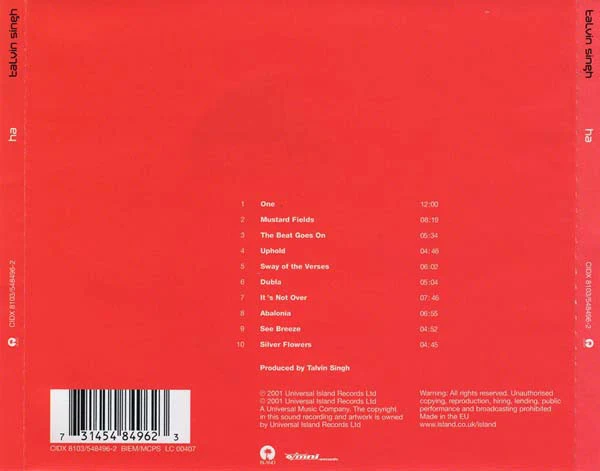 Talvin Singh - Ha (CD, Album) - Image 2