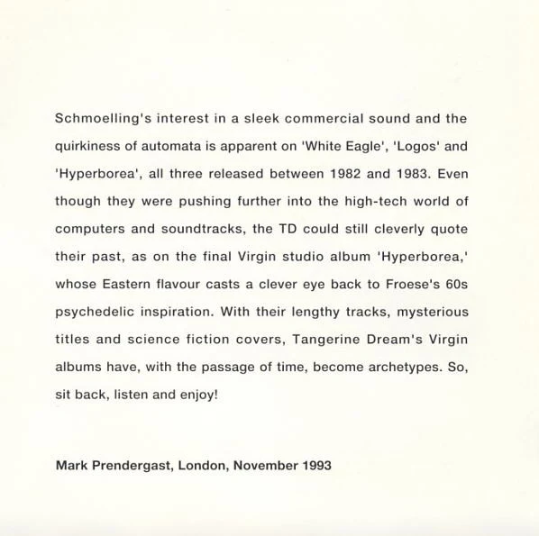 Tangerine Dream - Cyclone (CD, Album, RE, RM) - Image 4