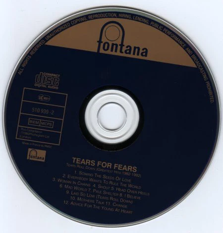 Tears For Fears - Tears Roll Down (Greatest Hits 82-92) (CD, Comp, RP) - Image 2