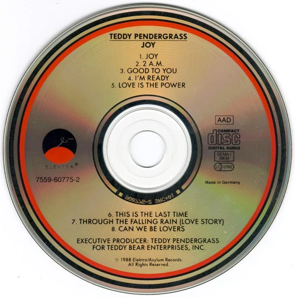 Teddy Pendergrass - Joy (CD, Album) - Image 4