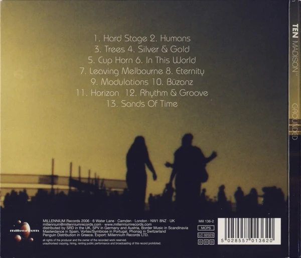 Ten Madison - Grounded (CD, Album, P/Mixed) - Image 2
