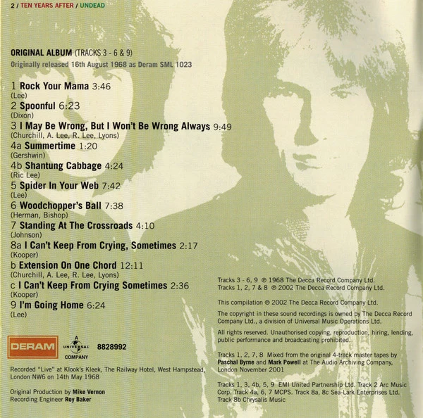 Ten Years After - Undead (CD, Album, RE, RM) - Image 5