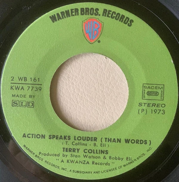 Terry Collins - L.O.V.E Y.O.U / Action Speaks Louder ( Than Words ) (7", Single) - Image 2
