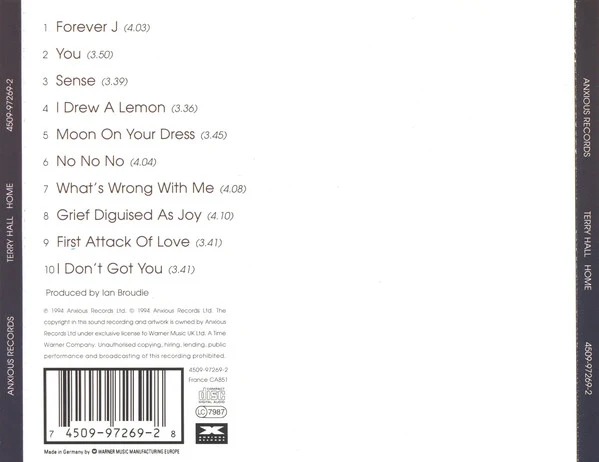 Terry Hall - Home (CD, Album) - Image 2