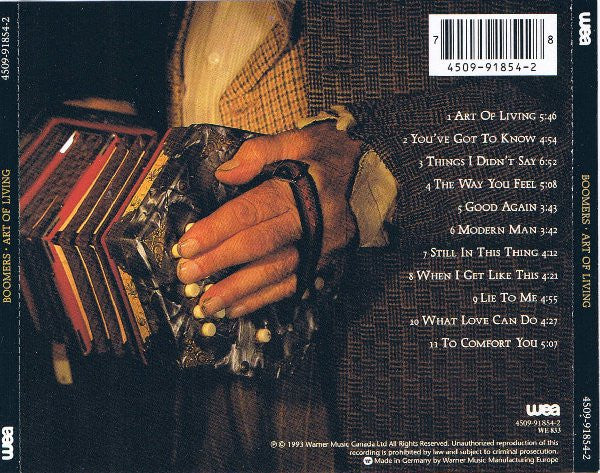 The Boomers - Art Of Living (CD, Album) - Image 3