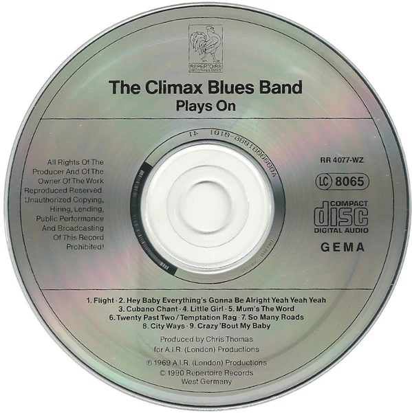 The Climax Blues Band* - Plays On (CD, Album) - Image 3