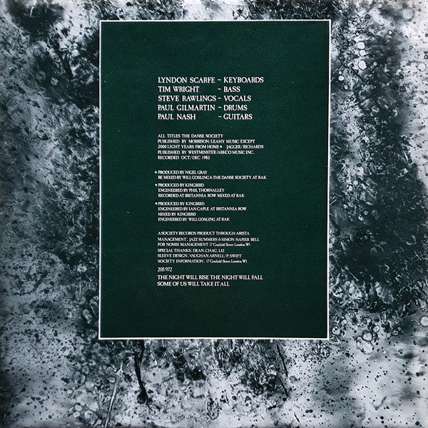 The Danse Society - Heaven Is Waiting (LP, Album) - Image 4