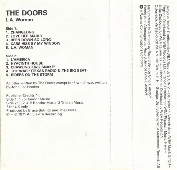 The Doors - L.A. Woman (Cass, Album, RE) - Image 4