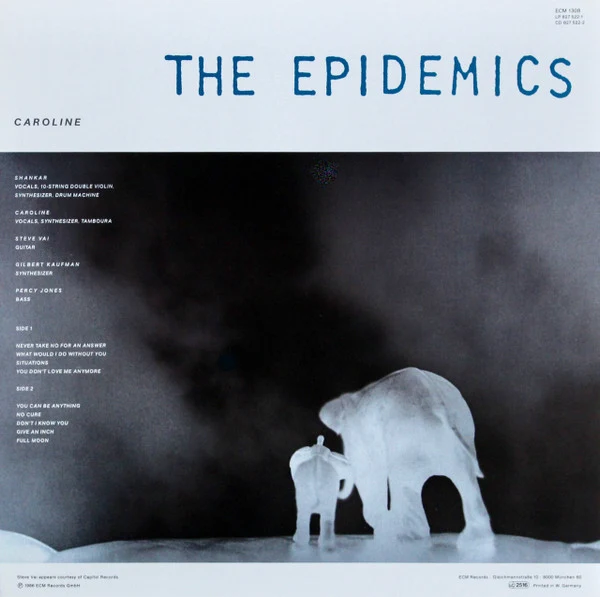 The Epidemics : Shankar / Caroline - The Epidemics (LP, Album) - Image 2