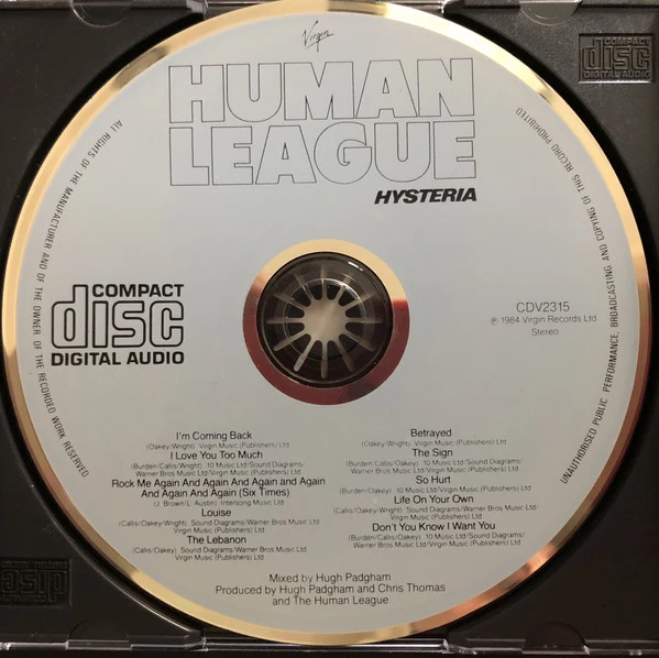 The Human League - Hysteria (CD, Album) - Image 3