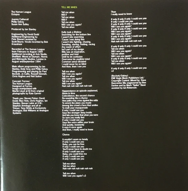 The Human League - Octopus (CD, Album) - Image 4