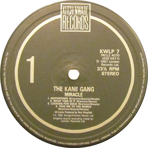 The Kane Gang - Miracle (LP, Album) - Image 3