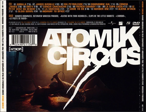 The Little Rabbits Feat. Vanessa Paradis - Atomik Circus (Bande Originale Du Film Composée Et Arrangée Par) (CD, Album + DVD-V, PAL + Ltd) - Image 2