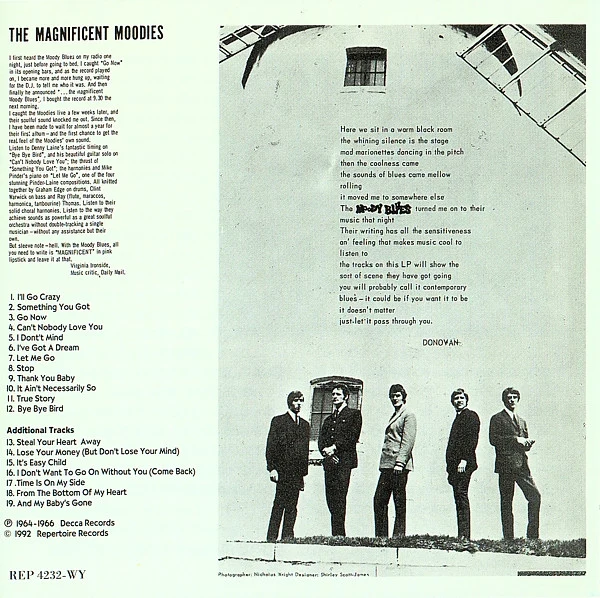 The Moody Blues - The Magnificent Moodies (CD, Album, RE) - Image 3