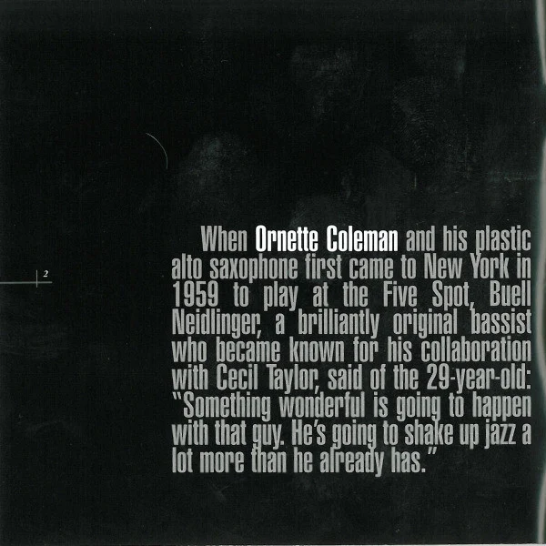 The Ornette Coleman Quartet - Ornette! (CD, Album, RE, RM) - Image 2