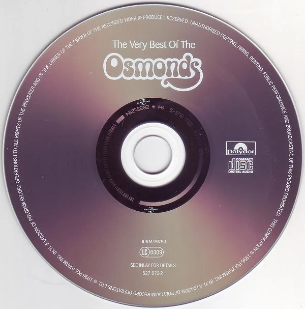 The Osmonds - The Very Best Of The Osmonds (CD, Comp) - Image 3