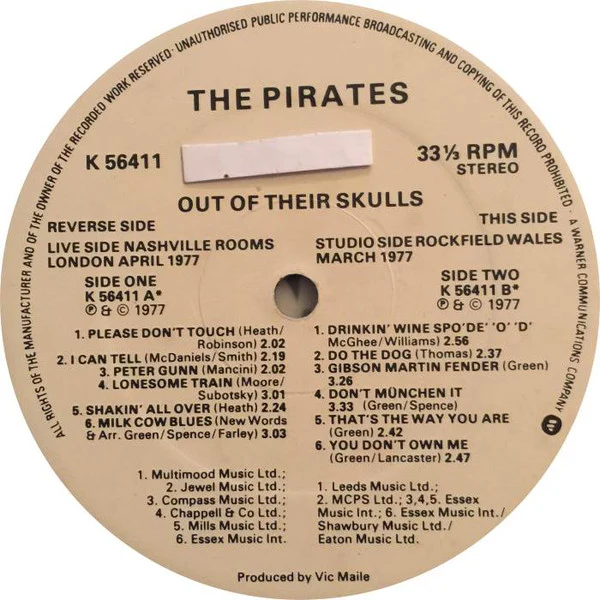 The Pirates (3) - Out Of Their Skulls (LP, Album) - Image 4