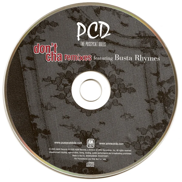 The Pussycat Dolls Featuring Busta Rhymes - Don't Cha (Remixes) (CD, Maxi, Promo, Car) - Image 3