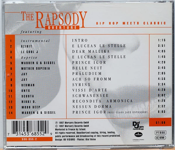 The Rapsody - Overture - Hip Hop Meets Classic (CD, Album) - Image 2