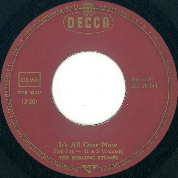 The Rolling Stones - It's All Over Now / Tell Me (7", Single) - Image 3