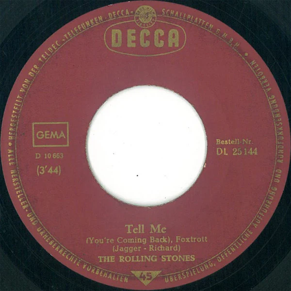 The Rolling Stones - It's All Over Now / Tell Me (7", Single) - Image 4